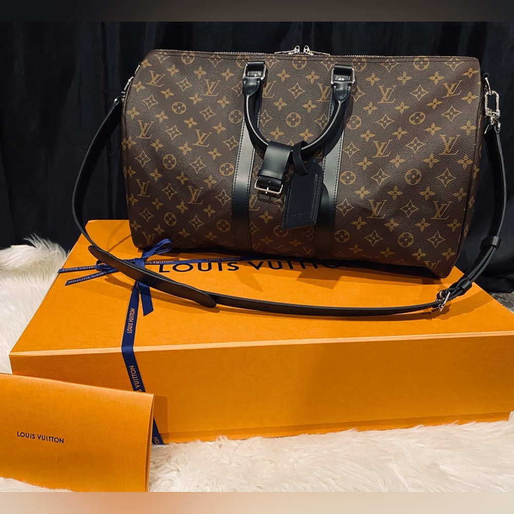 Authentic Louis Vuitton Keepall 45 Macassar